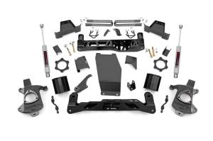 Rough Country Suspension Lift Kit w/Shocks 6 in. Lift N3 Shocks Stock Aluminum And Stamped Steel  -  22731