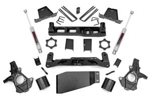 Rough Country Suspension Lift Kit 6 in. Laser-Cut Lifted Knuckles Front/Rear Cross Member  -  23630