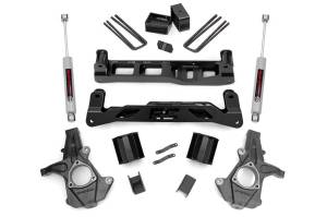 Rough Country Suspension Lift Kit w/Shocks 5 in. Lift Premium N3 Shocks Stock Cast Steel  -  24730