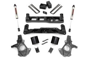 Rough Country Suspension Lift Kit w/Shocks 5 in. Lift V2 Monotube Shocks Stock Cast Steel  -  24770