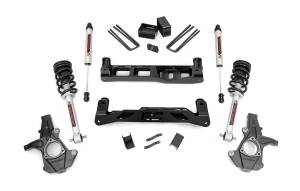 Rough Country Suspension Lift Kit w/Shocks 5 in. Lift Incl. Lifted N3 Struts V2 Monotube Shocks Stock Cast Steel  -  24771