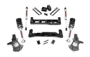 Rough Country Suspension Lift Kit w/Shocks 5 in. Lift Incl. Lifted Rear V2 Monotube Shocks  -  26171