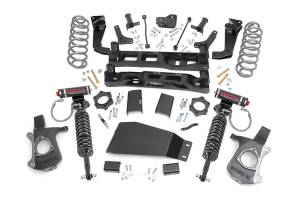 Rough Country Suspension Lift Kit 7.5 in. w/Vertex Coilovers Lifted Knuckles Strut Spacers Front/Rear Crossmember  -  28650