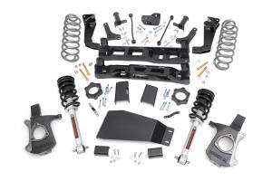 Rough Country Suspension Lift Kit 7 in. w/N3 Struts Lifted Knuckles Strut Spacers Front/Rear Crossmember  -  28701