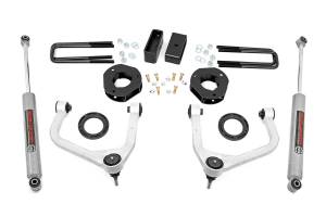 Rough Country Suspension Lift Kit w/Shocks 3.5 in. Lift Incl. Forged Upper Control Arms Strut Spacers Rear N3 Shocks  -  29531