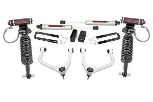 Rough Country Suspension Lift Kit w/Shocks 3.5 in. Lift Incl. Forged Upper Control Arms w/V2 Shocks  -  29557