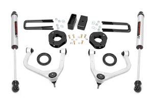 Rough Country - Rough Country Suspension Lift Kit w/Shocks 3.5 in. Lift Incl. Forged Upper Control Arms Strut Spacers Rear V2 Monotube Shocks  -  29570 - Image 1