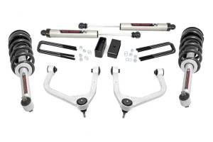 Rough Country - Rough Country Suspension Lift Kit w/Shocks 3.5 in. Lift Incl. Forged Upper Control Arms Lifted Struts Rear V2 Monotube Shocks  -  29571 - Image 1