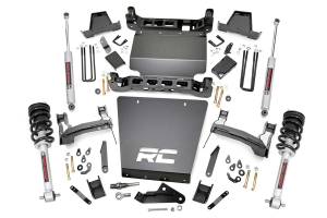 Rough Country - Rough Country Suspension Lift Kit 7 in. Upper Strut Spacers Skid Plate Front/Rear Cross Members  -  29833 - Image 1