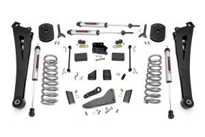 Rough Country Suspension Lift Kit 5 in. Lift Coil Springs Radius Arms Andamp V2 Shocks Diesel  -  36770