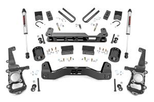 Rough Country Suspension Lift Kit w/V2 Shocks 4 in. Lift Front And Rear  -  40870