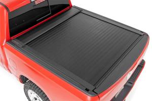 Exterior - Tonneau Covers - Rough Country - Rough Country Hard Folding Bed Cover Retractable 5 ft. 7 in.  -  46320551