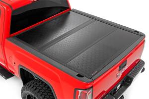 Exterior - Tonneau Covers - Rough Country - Rough Country Hard Tri-Fold Tonneau Bed Cover  -  47119551