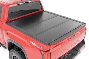 Exterior - Tonneau Covers - Rough Country - Rough Country Hard Tri-Fold Tonneau Bed Cover  -  47514551