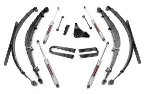 Rough Country Suspension Lift Kit w/Shocks 4 in. Lift Incl. Leaf Springs  -  49230