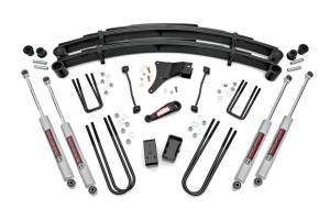 Rough Country Suspension Lift Kit w/Shocks 4 in. Lift Incl. Leaf Springs  -  49430