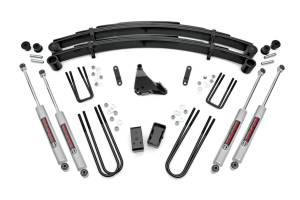 Rough Country Suspension Lift Kit w/Shocks 4 in. Lift Incl. Leaf Springs  -  49530