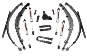 Rough Country Suspension Lift Kit 6 in. Includes Valved N3 Series Shock Absorbers Lifted Leaf Springs  -  49770