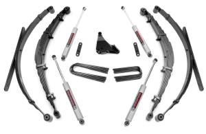 Rough Country Suspension Lift Kit w/Shocks 4 in. Lift Incl. Leaf Springs  -  50130