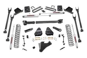 Rough Country - Rough Country Suspension Lift Kit w/Shocks 6 in. 4-Link w/N3 Shocks Incl. 4 in. Axle Diameter Front Driveshaft  -  50721 - Image 1