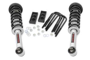 Rough Country Suspension Lift Kit 2.5 in. Lift Lift Blocks U-Bolts  -  51028