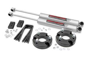 Rough Country Suspension Lift Kit 2 in. Bolt On Strut Spacer Rear Blocks Includes Shock Absorbers  -  52230