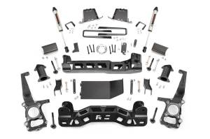 Rough Country Suspension Lift Kit w/Shocks 6 in. Lift Incl. Strut Spacers Rear V2 Monotube Shocks  -  59870