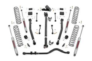 Rough Country Suspension Lift Kit 3.5 in. Nitrogen Charged N3 Shocks Front Rear Coil Springs Durable 18 mm.  -  62830