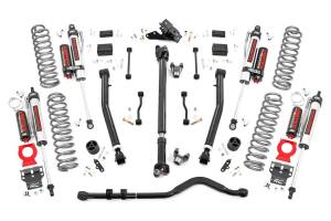 Rough Country Suspension Lift Kit 3.5 in. Vertex Reservoir Shocks Front Rear Coil Springs Durable 18 mm.  -  62850