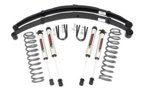 Rough Country Series II Suspension Lift System w/Shocks 3 in. Lift Incl. V2 Monotube Shocks And Leaf Springs  -  63070