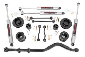 Rough Country Suspension Lift Kit 3.5 in. Durable Front/Rear Coil Spacers Nitrogen Charged N3 Shocks 18 mm.  -  63730