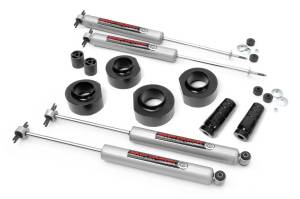 Rough Country Suspension Lift Kit w/Shocks 1.5 in. Lift Incl. Coil Spring Spacers Bump Stops Front and Rear Premium N3 Shocks  -  65030