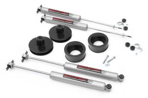 Rough Country Suspension Lift Kit w/Shocks 2 in. Lift Incl. Front and Rear Coil Spring Spacers Front and Rear Premium N2.0 Shocks  -  65830