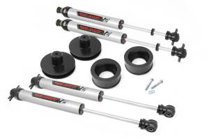 Rough Country Suspension Lift Kit w/V2 Shocks 2 in. Incl. Coil Spring Spacer and Shock Relocation Brackets  -  65870