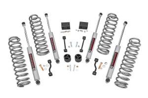 Rough Country Suspension Lift Kit w/Shocks 2.5 in. Lift Incl. Coil Springs Swaybar Links Bump Stops Hardware Front and Rear Premium N3 Shocks  -  66630