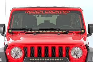 Rough Country - Rough Country LED Lower Windshield Kit 2 in. Black w/White DRL  -  70052DRL - Image 5