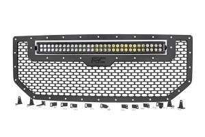 Exterior - Grilles - Rough Country - Rough Country Mesh Grille w/LED  -  70158