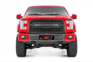 Rough Country - Rough Country Mesh Grille w/LED 30 in. Dual Row Black Series LED w/Amber DRL  -  70193BDA - Image 3