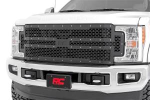 Exterior - Grilles - Rough Country - Rough Country Mesh Grille Incl. Outer Grille Inner Grille Mounting Brackets Mounting Hardware  -  70213