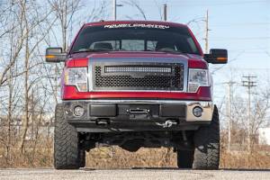 Rough Country - Rough Country Mesh Grille w/LED w/30 in. Dual Row Chrome Series w/Cool White DRL  -  70234 - Image 3