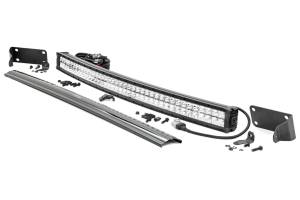 Rough Country LED Bumper Kit 40 in. Curved LED Light Bar Chrome Series w/DRL  -  70570CD