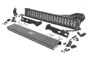 Rough Country - Rough Country LED Bumper Kit 20 in. Black Series w/Cool White DRL  -  70773DRL