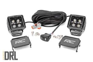 Rough Country Black Series Cree LED Fog Light Kit  -  70903BLKDRLA