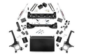 Rough Country Suspension Lift Kit w/Shocks 4 in. Lift Incl. Strut Spacers Rear N3 Shocks  -  75130