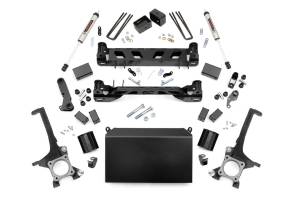 Rough Country Suspension Lift Kit w/Shocks 4 in. Lift Incl. Strut Spacers Rear v2 Monotube Shocks  -  75170