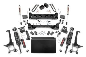 Rough Country Suspension Lift Kit w/Shocks 6 in. Lift Front Vertex Adjustable Coilovers Rear V2 Monotube Shocks  -  75257