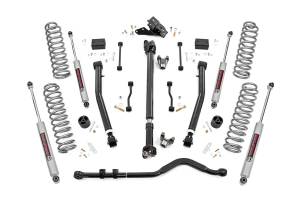 Rough Country Suspension Lift Kit Stage 2 Coils Adjustable Control Arms  -  78230