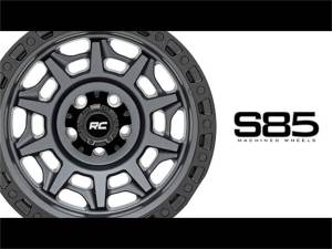 Rough Country - Rough Country Series 85 Wheel Simulated Beadlock Gunmetal Gray/Black 17x9 6x5.5 -12mm  -  85170912 - Image 5