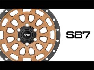 Rough Country - Rough Country Series 87 Wheel Simulated Beadlock Bronze/Black 17x8.5 6x5.5 +0mm  -  87170912 - Image 5