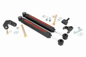 Steering - Steering Dampers - Rough Country - Rough Country Dual Steering Stabilizer Kit  -  87308